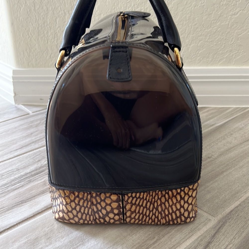 Furla leopard print leather bottom candy jelly bag - Picture 2 of 10